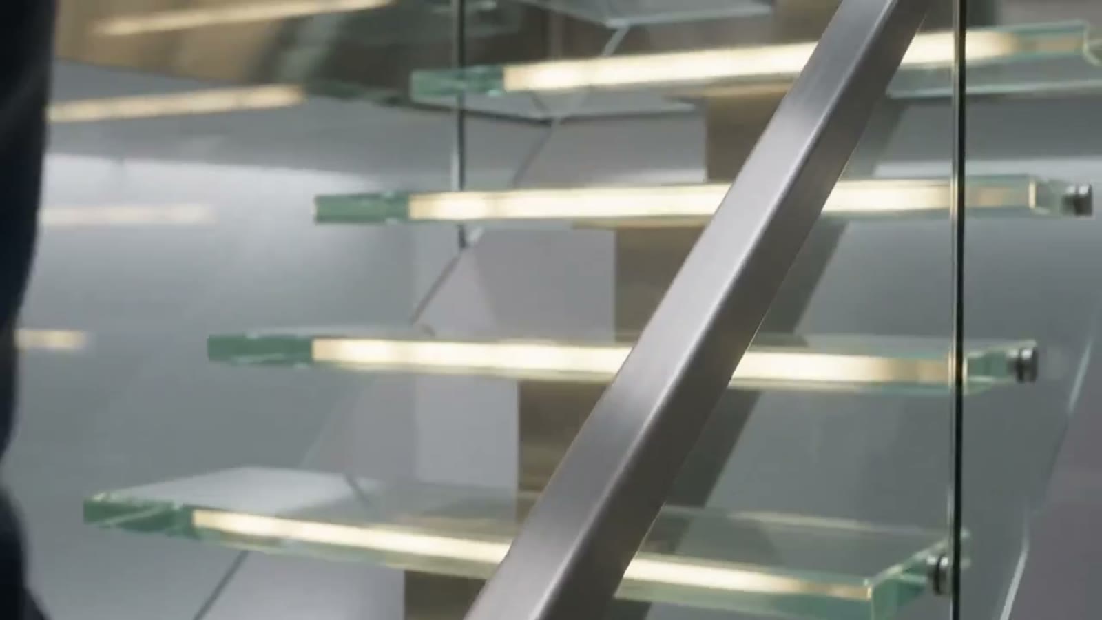 Glass staircase — the strength ladder a traveller climbs